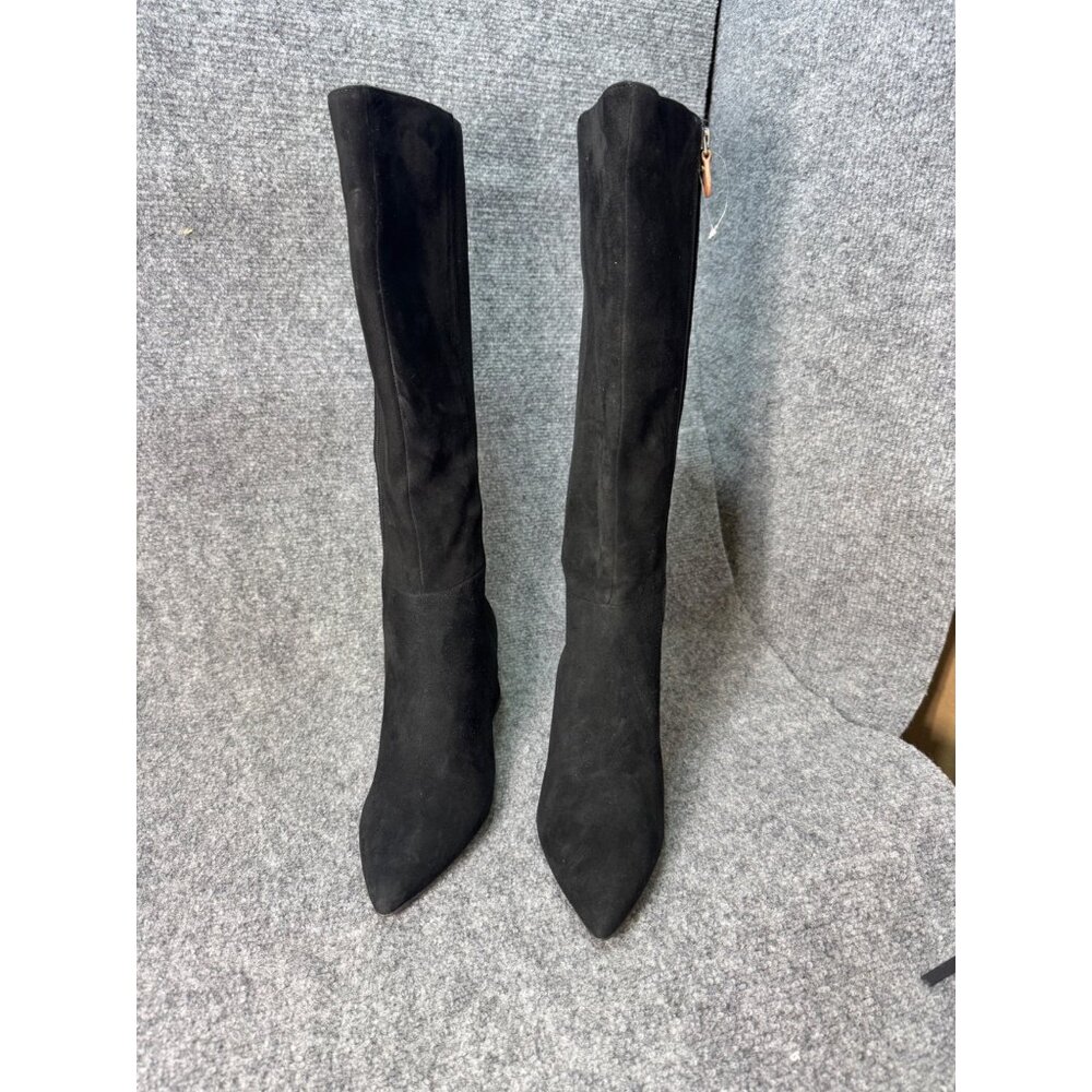 Gentle Souls Womens Size 7.5 Knee-High Boots By Kenneth Cole  Black